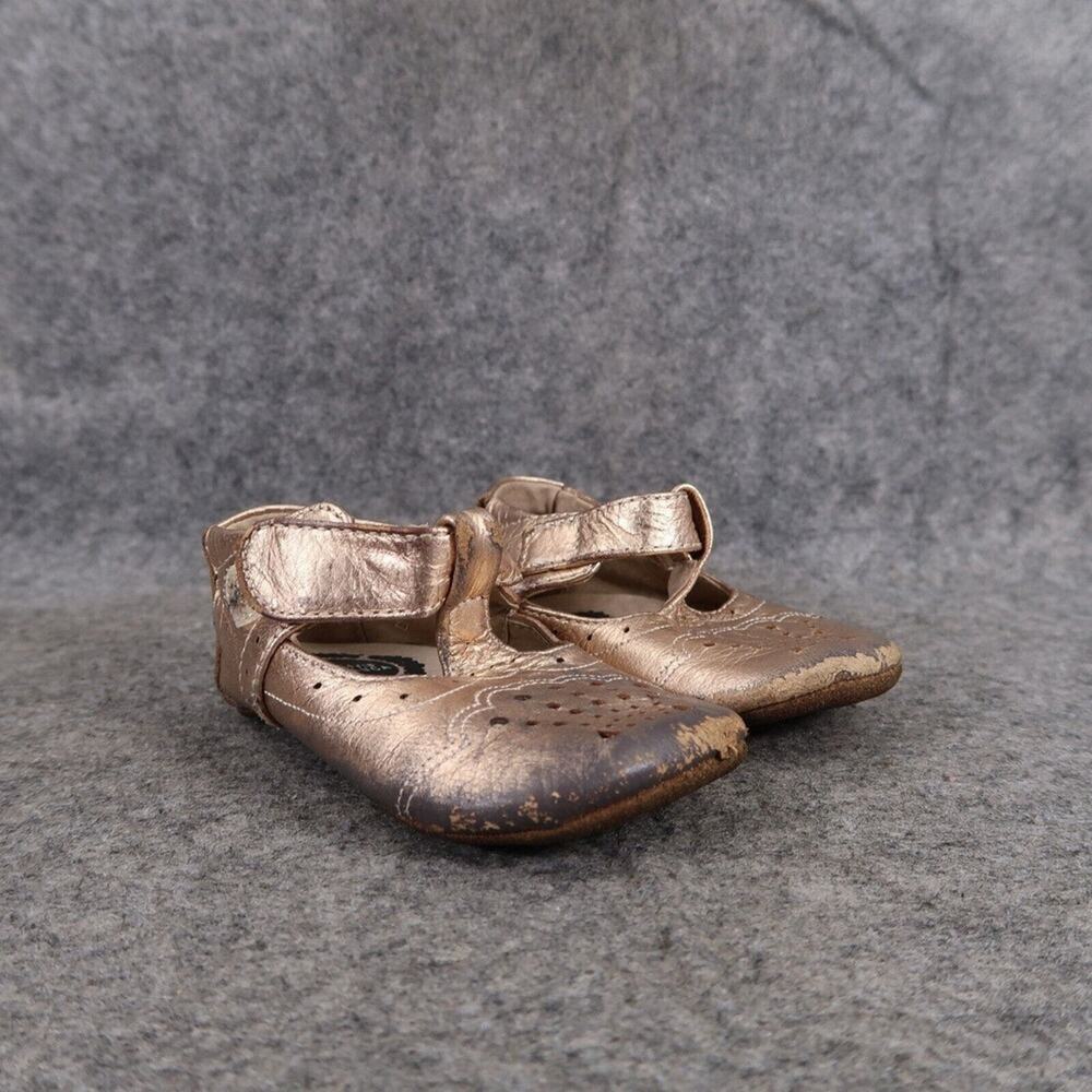 Livie & Luca Shoes Baby 6-12 Months Cora III Rosegold Metallic Mary Jane Leather